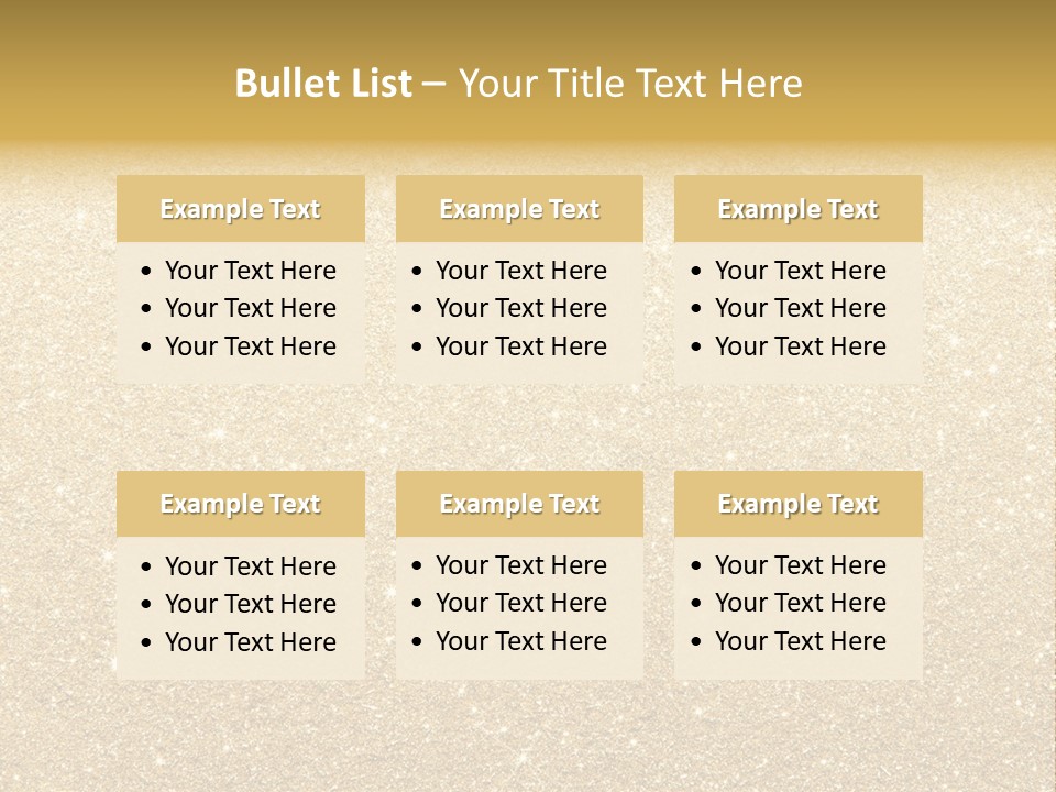 Pattern Seasonal Gold PowerPoint Template