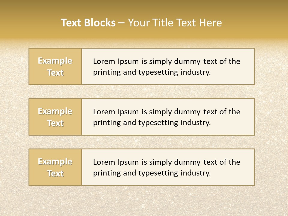 Pattern Seasonal Gold PowerPoint Template