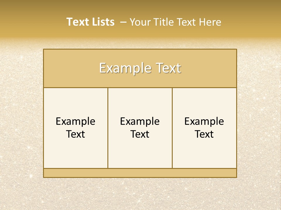 Pattern Seasonal Gold PowerPoint Template