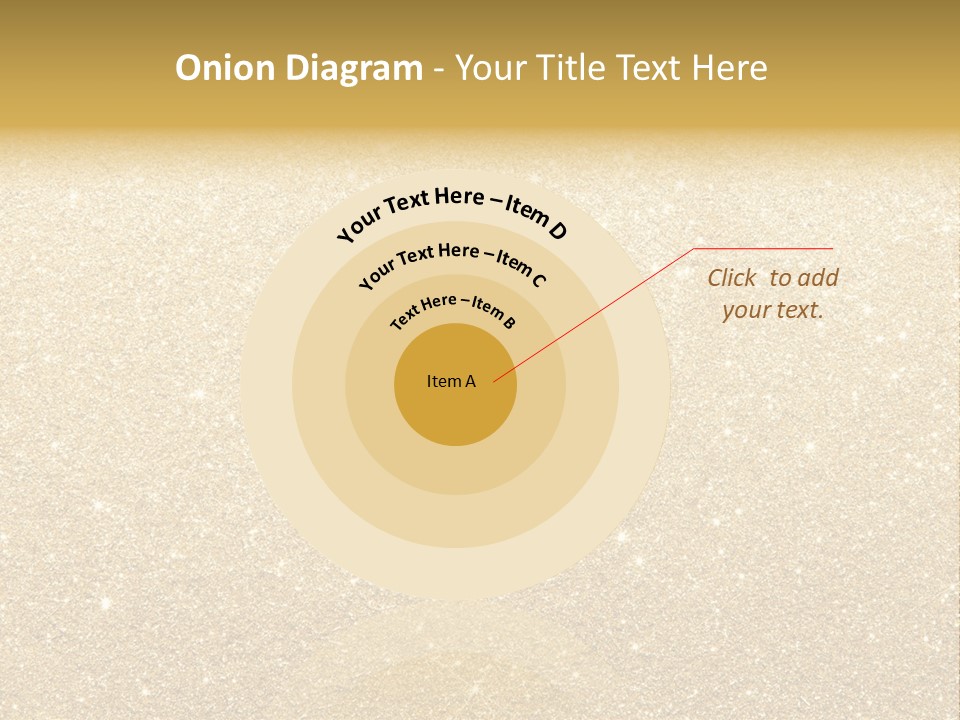 Pattern Seasonal Gold PowerPoint Template