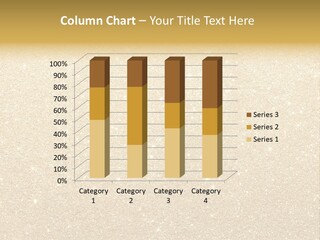 Pattern Seasonal Gold PowerPoint Template