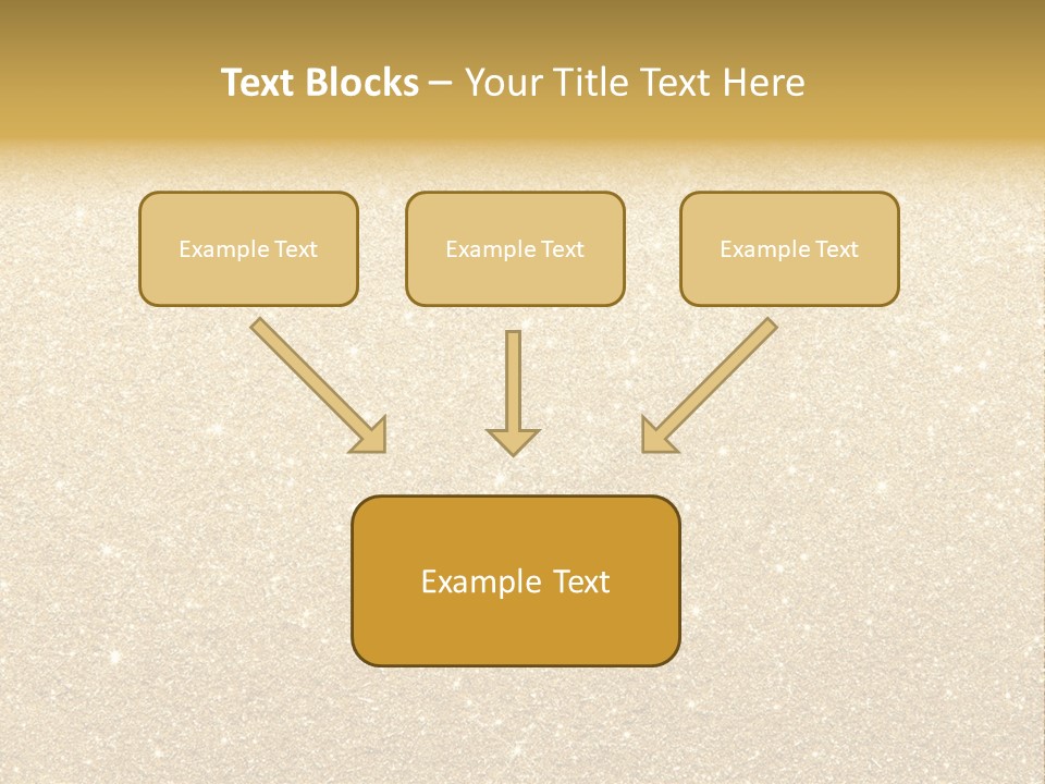 Pattern Seasonal Gold PowerPoint Template