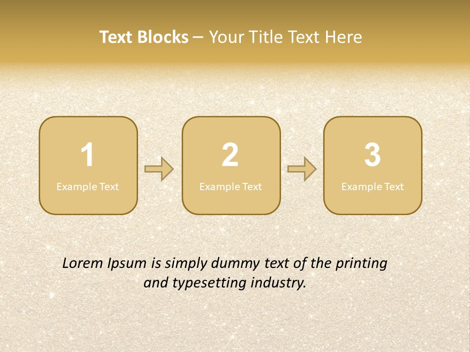 Pattern Seasonal Gold PowerPoint Template