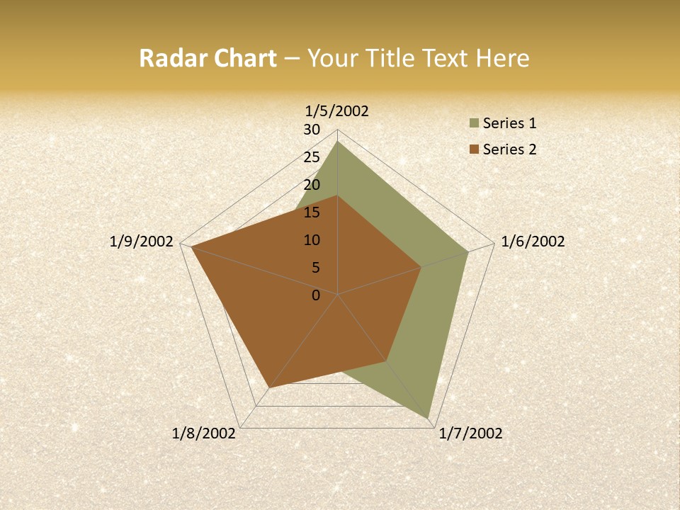 Pattern Seasonal Gold PowerPoint Template