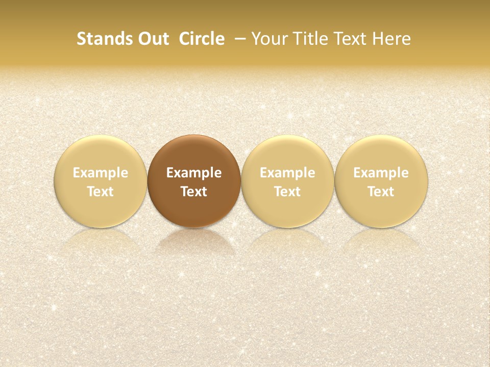 Pattern Seasonal Gold PowerPoint Template