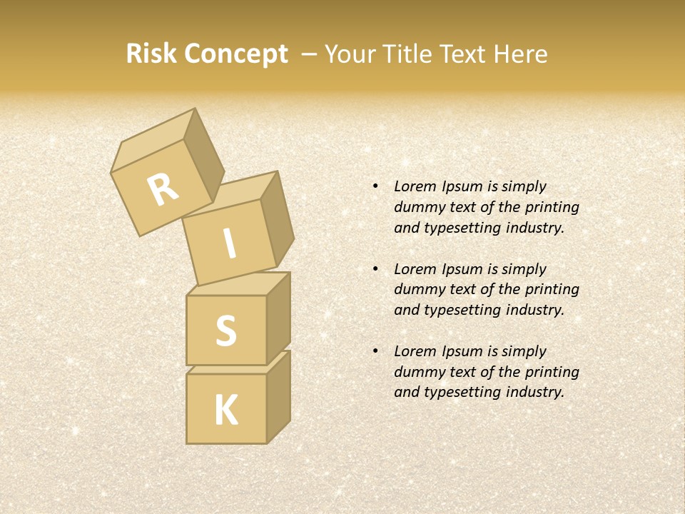 Pattern Seasonal Gold PowerPoint Template