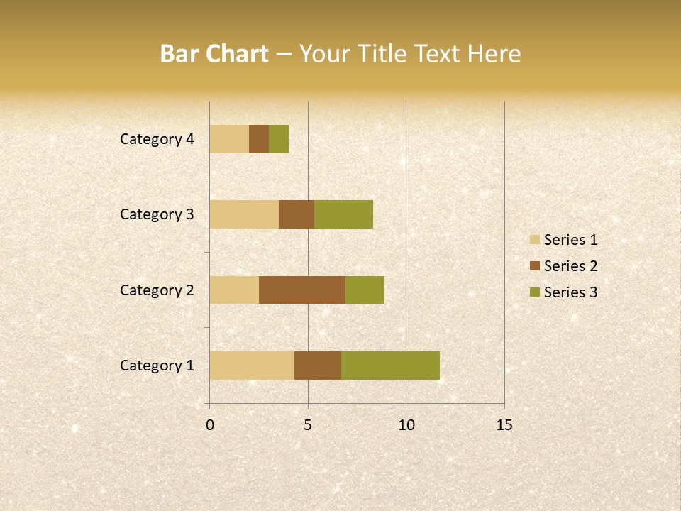 Pattern Seasonal Gold PowerPoint Template
