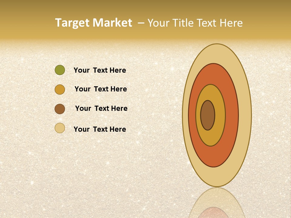 Pattern Seasonal Gold PowerPoint Template