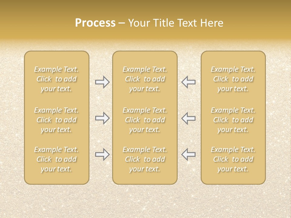 Pattern Seasonal Gold PowerPoint Template
