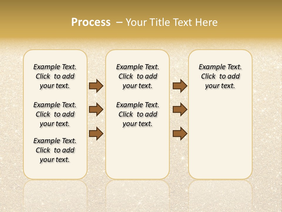 Pattern Seasonal Gold PowerPoint Template
