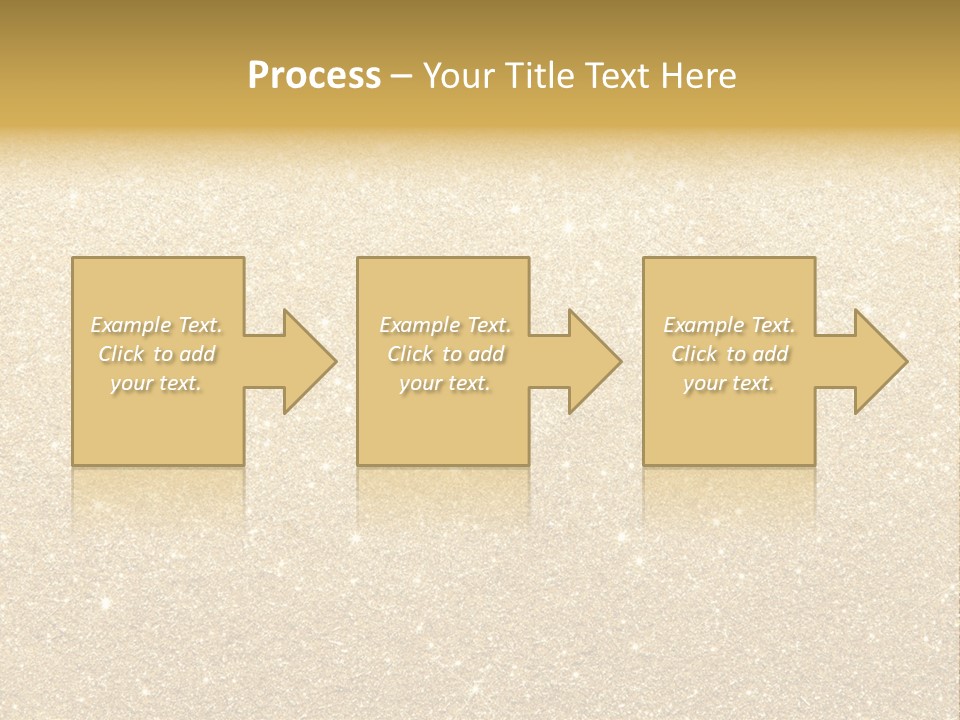 Pattern Seasonal Gold PowerPoint Template