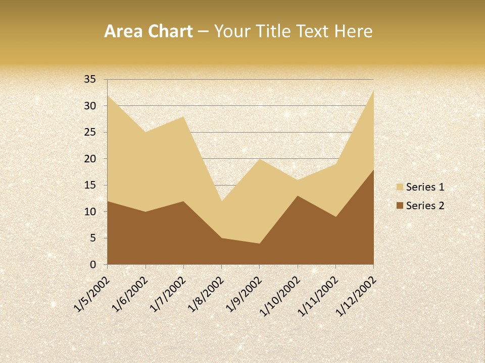 Pattern Seasonal Gold PowerPoint Template