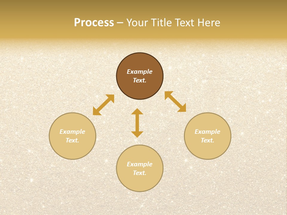 Pattern Seasonal Gold PowerPoint Template