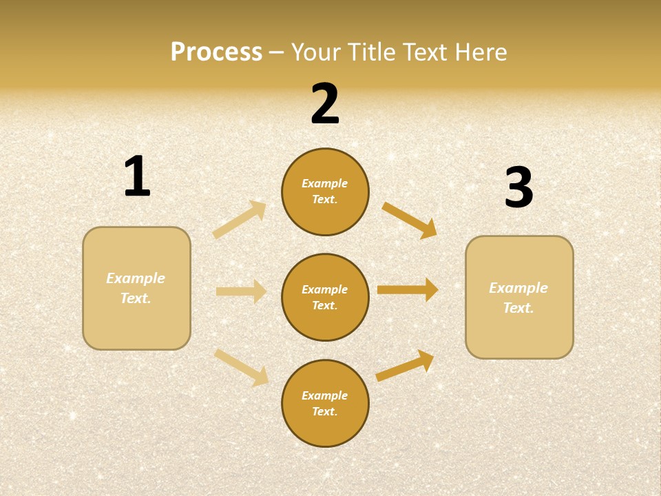 Pattern Seasonal Gold PowerPoint Template