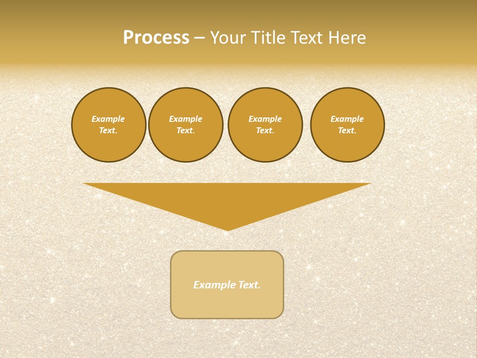 Pattern Seasonal Gold PowerPoint Template