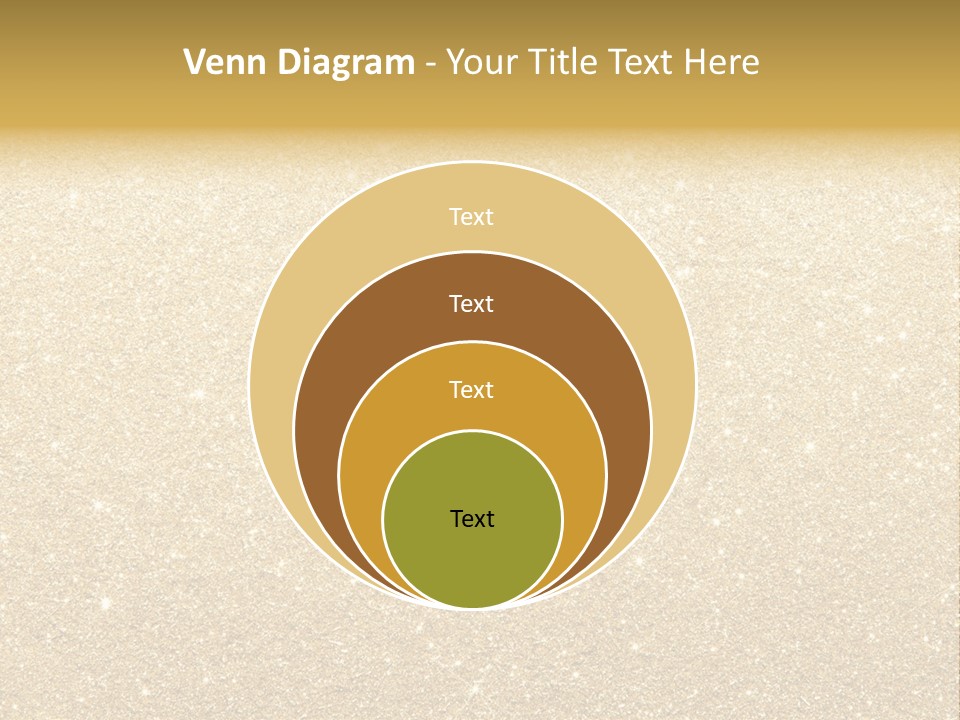 Pattern Seasonal Gold PowerPoint Template