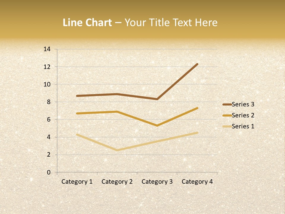 Pattern Seasonal Gold PowerPoint Template