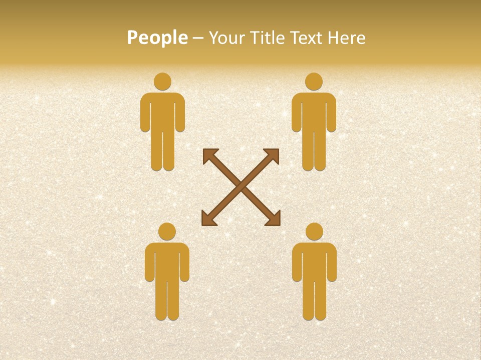 Pattern Seasonal Gold PowerPoint Template