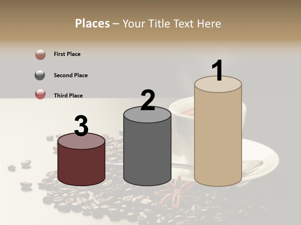 Moderno Sfondo Chicchi PowerPoint Template