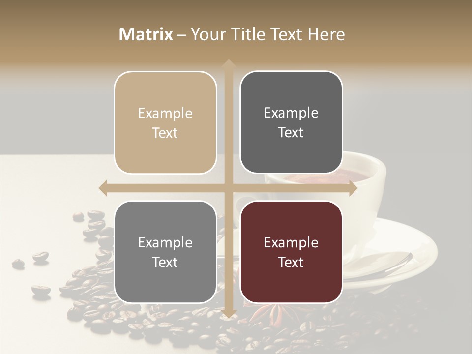 Moderno Sfondo Chicchi PowerPoint Template