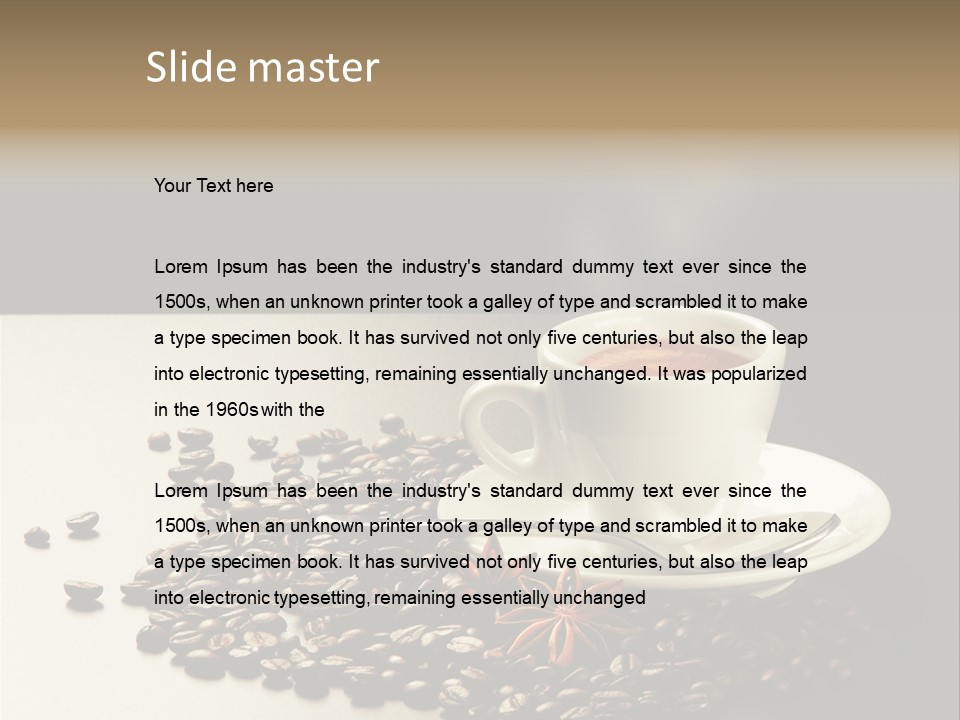 Moderno Sfondo Chicchi PowerPoint Template