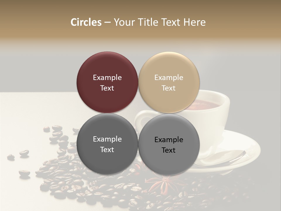 Moderno Sfondo Chicchi PowerPoint Template