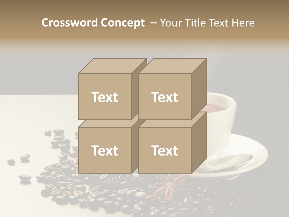 Moderno Sfondo Chicchi PowerPoint Template