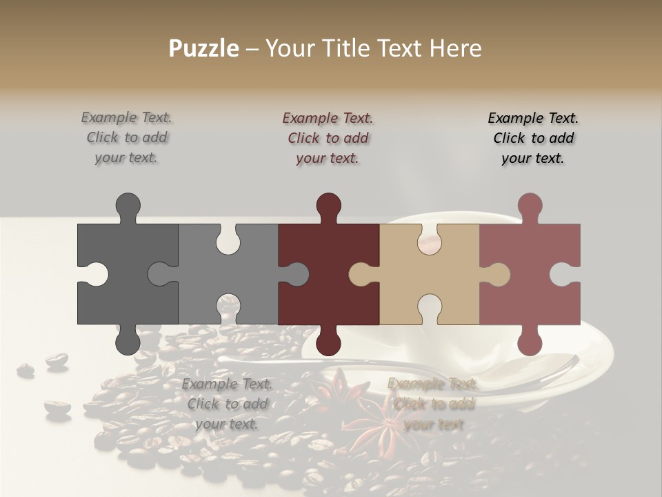 Moderno Sfondo Chicchi PowerPoint Template