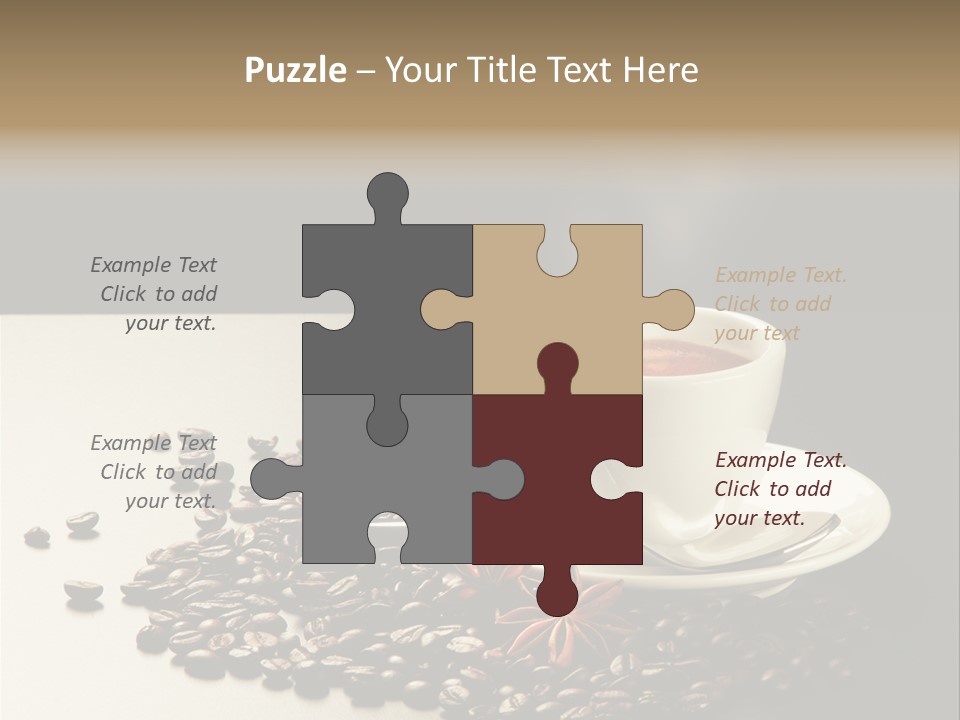 Moderno Sfondo Chicchi PowerPoint Template