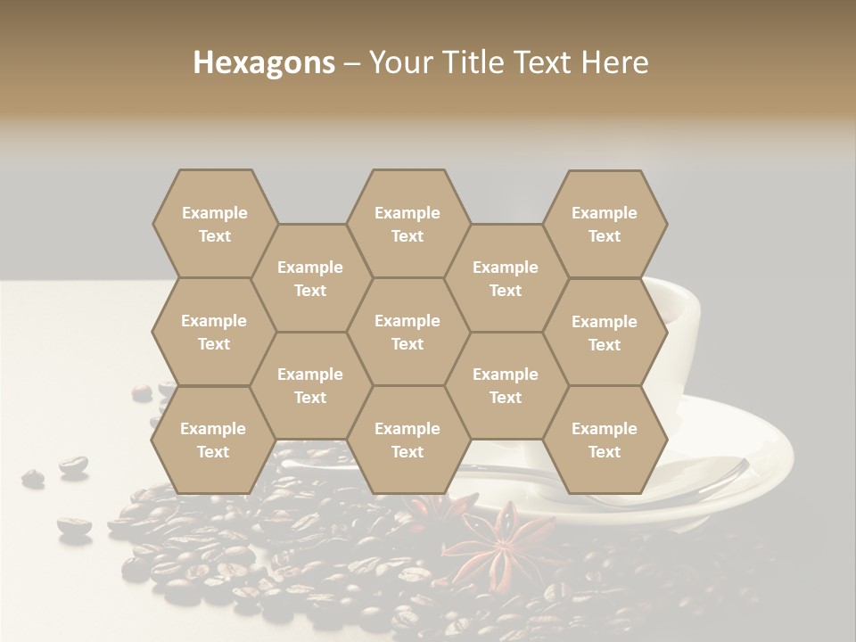 Moderno Sfondo Chicchi PowerPoint Template