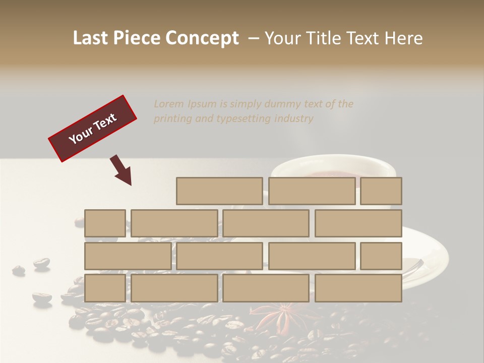Moderno Sfondo Chicchi PowerPoint Template