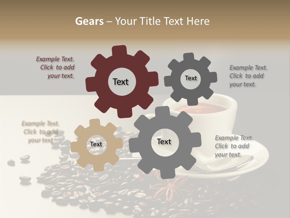 Moderno Sfondo Chicchi PowerPoint Template