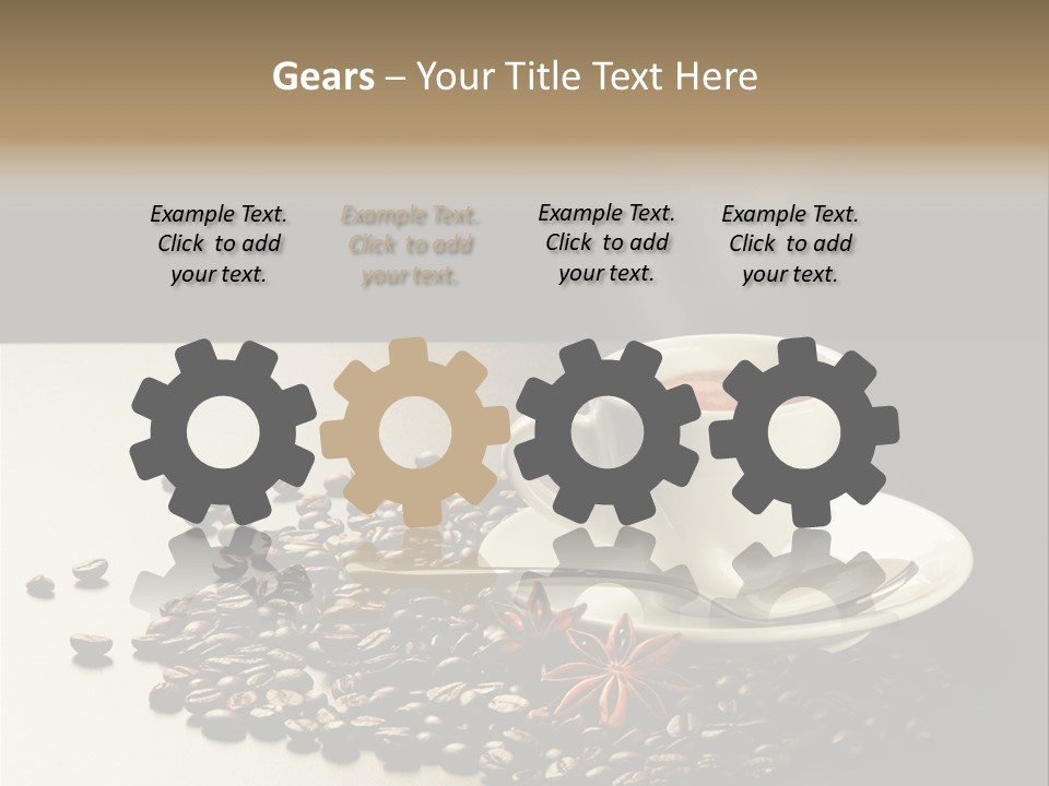 Moderno Sfondo Chicchi PowerPoint Template