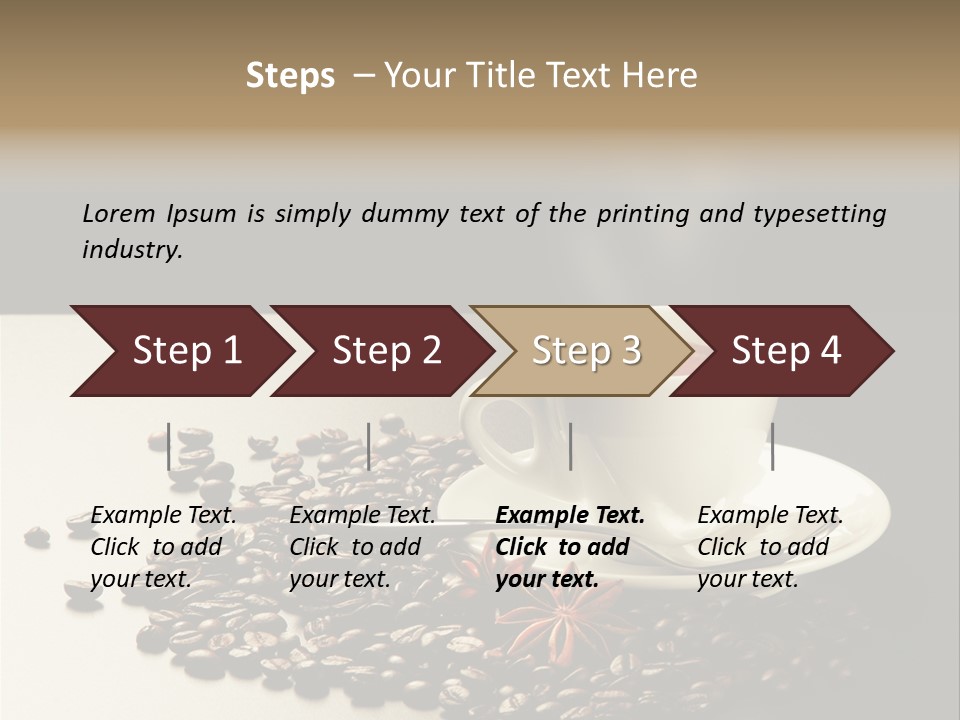 Moderno Sfondo Chicchi PowerPoint Template