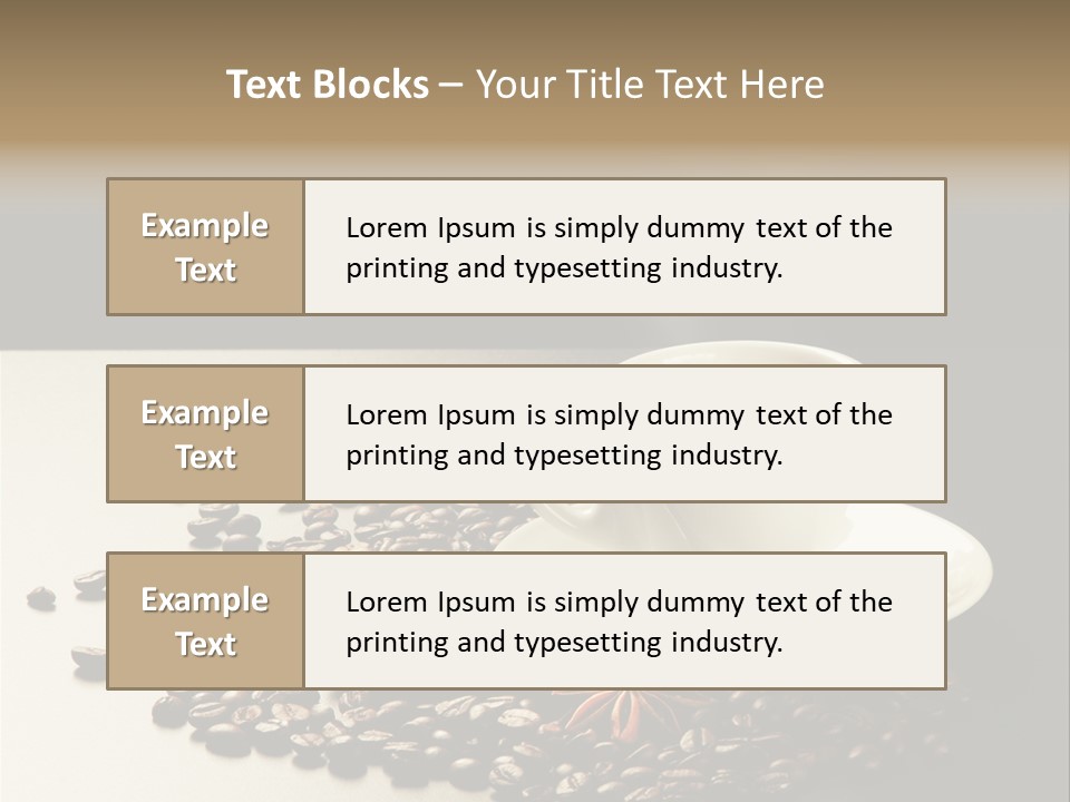 Moderno Sfondo Chicchi PowerPoint Template