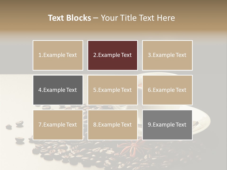 Moderno Sfondo Chicchi PowerPoint Template