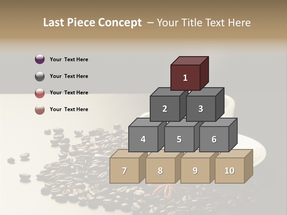 Moderno Sfondo Chicchi PowerPoint Template