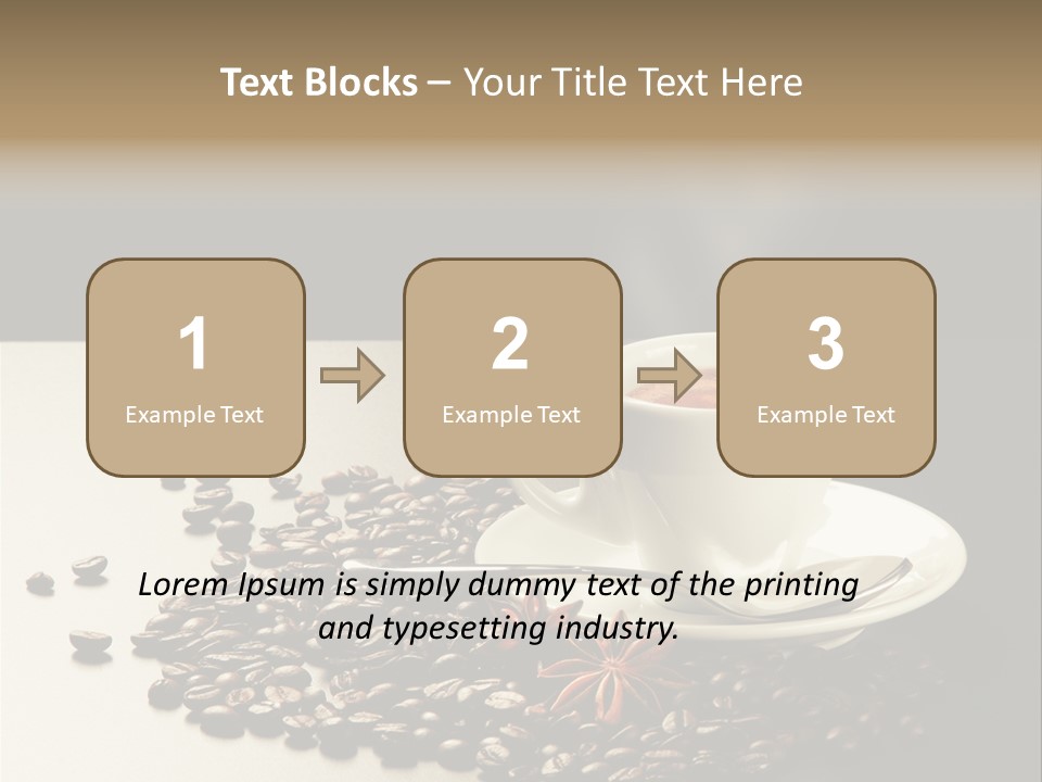 Moderno Sfondo Chicchi PowerPoint Template