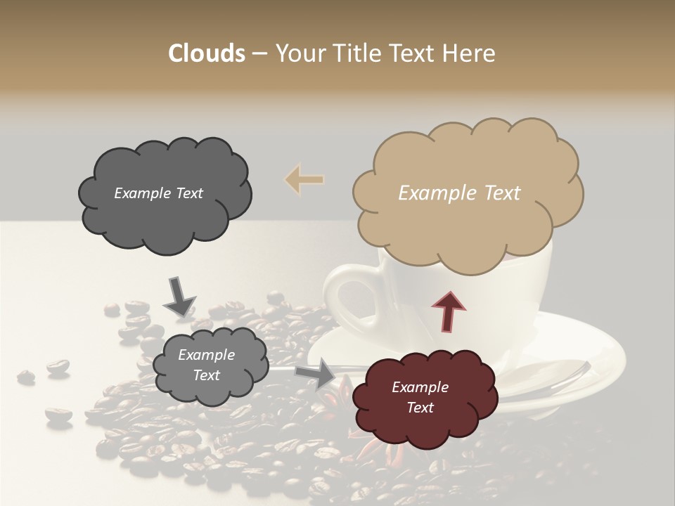 Moderno Sfondo Chicchi PowerPoint Template