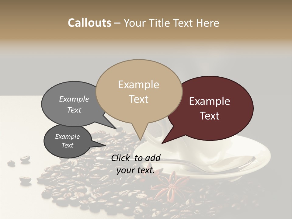 Moderno Sfondo Chicchi PowerPoint Template