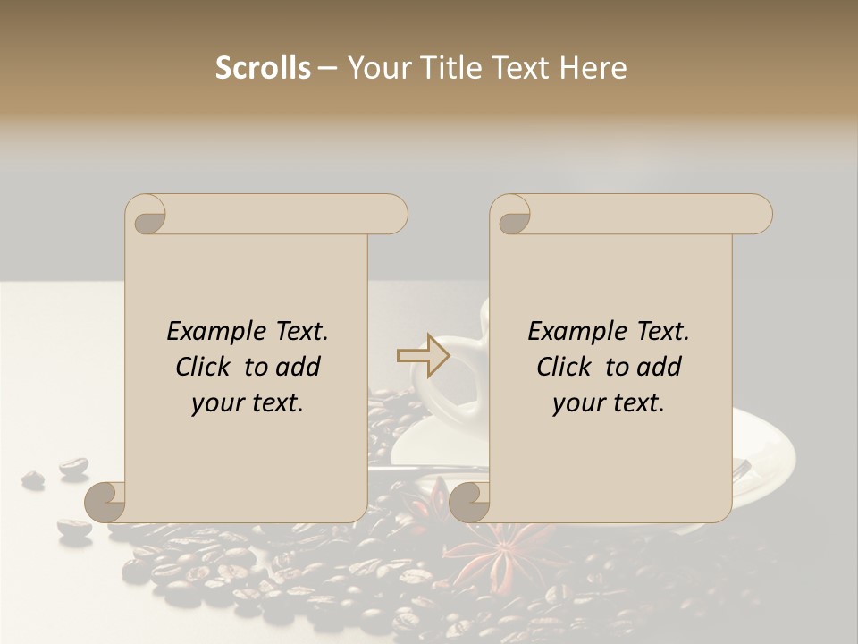 Moderno Sfondo Chicchi PowerPoint Template