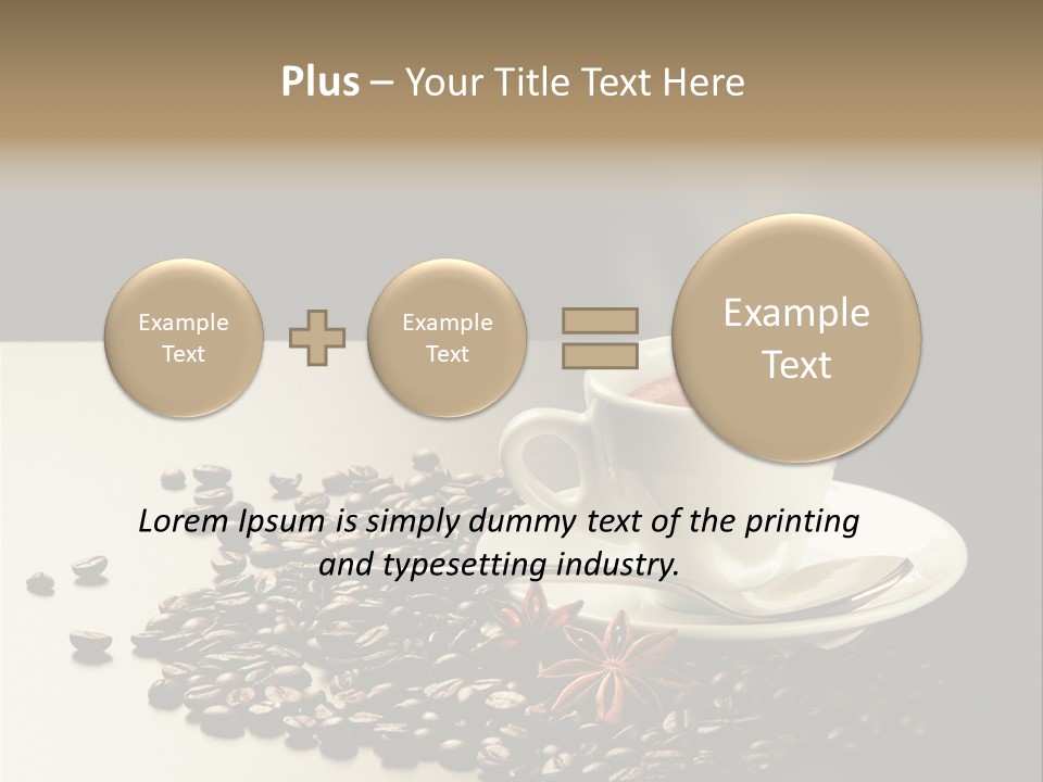 Moderno Sfondo Chicchi PowerPoint Template