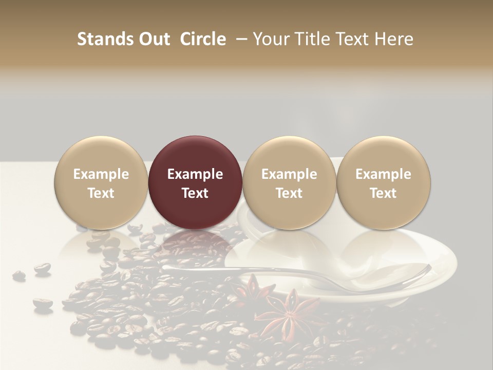 Moderno Sfondo Chicchi PowerPoint Template