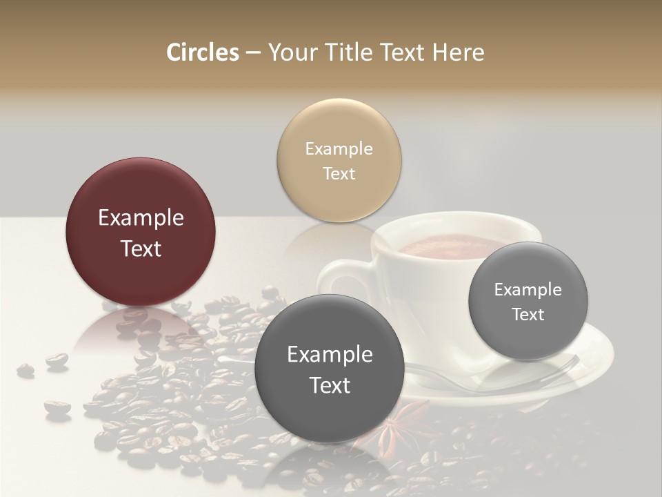 Moderno Sfondo Chicchi PowerPoint Template