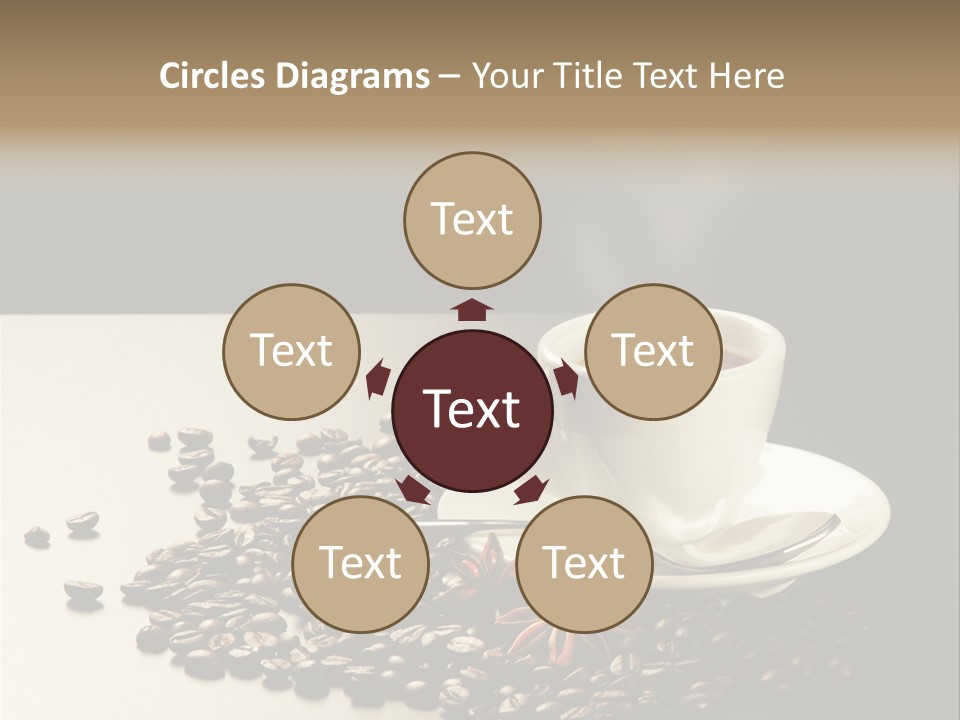 Moderno Sfondo Chicchi PowerPoint Template