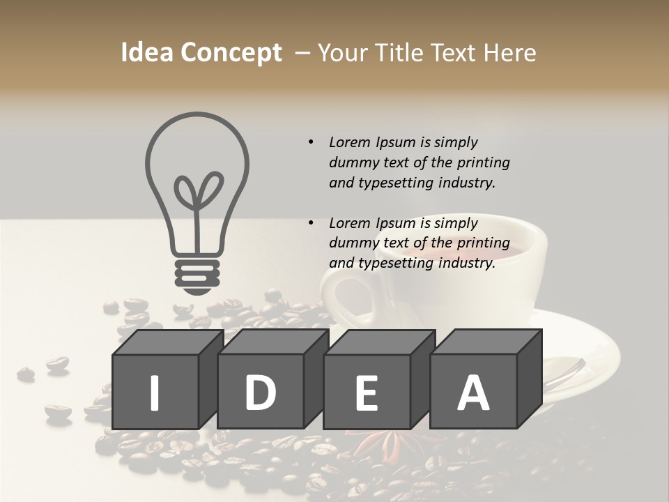 Moderno Sfondo Chicchi PowerPoint Template