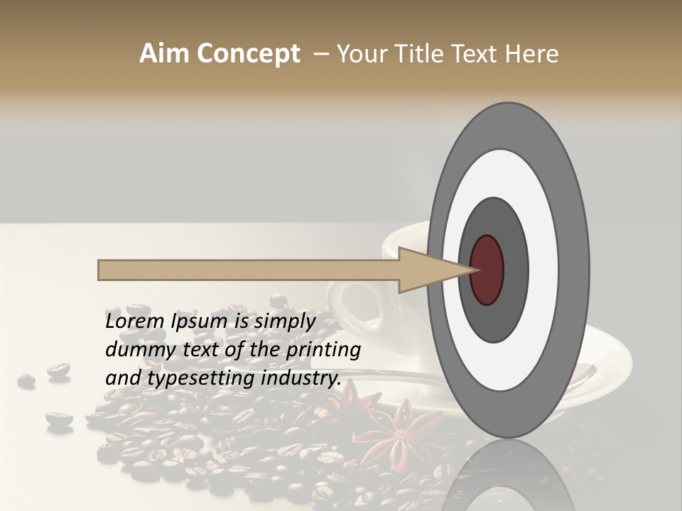 Moderno Sfondo Chicchi PowerPoint Template