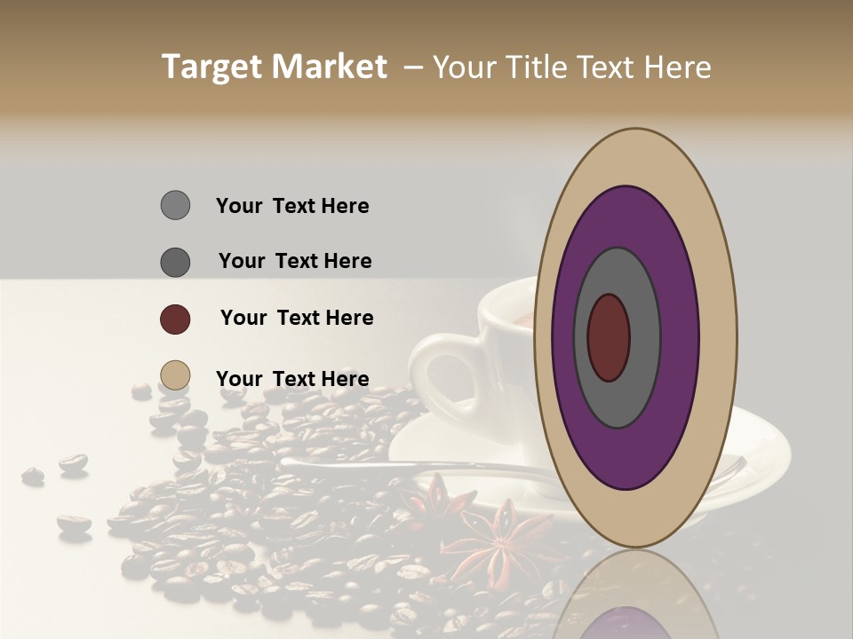 Moderno Sfondo Chicchi PowerPoint Template