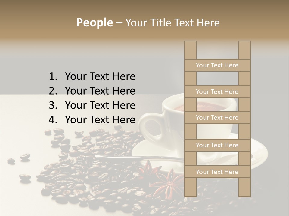 Moderno Sfondo Chicchi PowerPoint Template