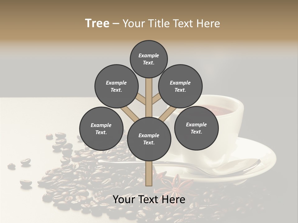 Moderno Sfondo Chicchi PowerPoint Template